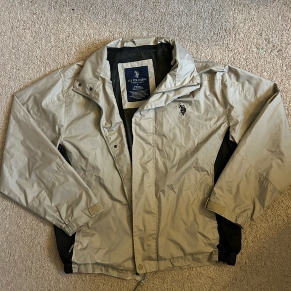 U.S Polo Assn. Men’s Tan/‎ Black Winter Jacket Size: Large